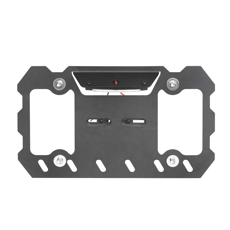 Hooke Road Shackle D Ring License Plate Mount Bracket Relocation Holder w/White LED Light for 1955-2026 Jeep Wrangler CJ YJ TJ JK JL Gladiator JT - Image 5